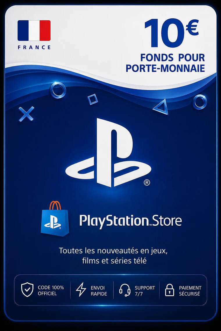 Carte PSN France 10€
