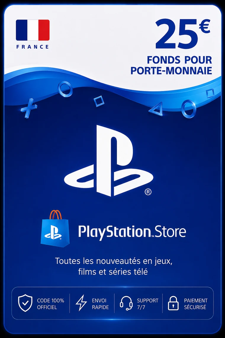 Carte PSN France 25€