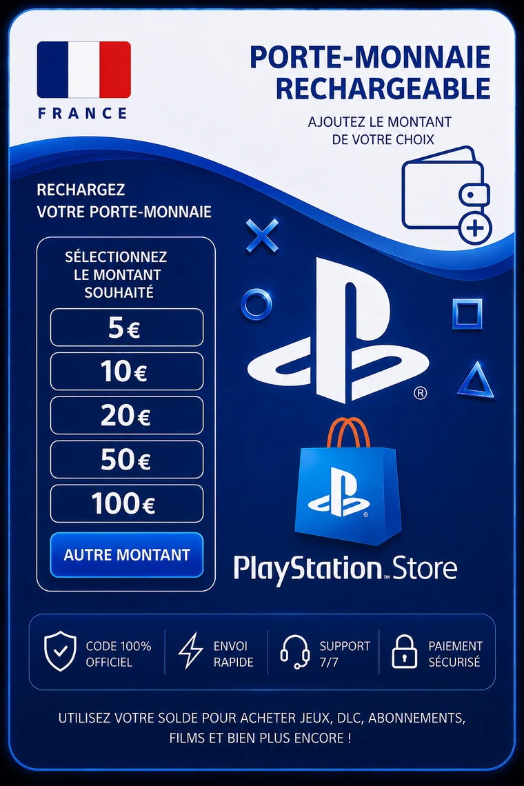 Recharge Wallet PSN France